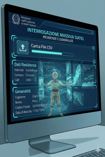 Interrogazione massiva CO 1.151 SIATEL anagrafe tributaria